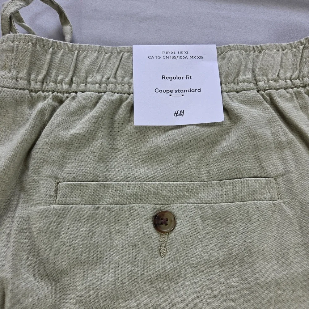 H&M Regular Fit Linen Blend Men Size XL NEW